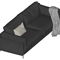 Double sofa 3d model