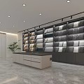 Material Cabinet Color Board Cabinet Display Cabinet Bookcase 3d model