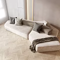 Modern Sofa Shaped Sofa Casual Sofa Multiplayer Sofa 3d model