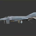 Gray Airplane Scale Model with Ladder and Detailed Display Stand Design