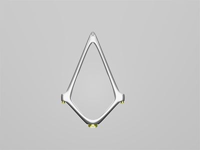 Modern Necklace Art Necklace 3d model