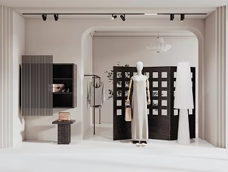 Modern Window Clothing Store Window 3d model