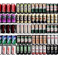 Assorted Canned Drinks With Various Brands Colorful Packaging And Multiple Flavors