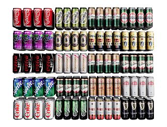 Modern Beverage Food Beverage Filling Beer Coke Soda 3d model