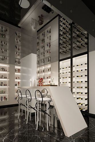 Modern Wine Cellar Wine Tasting Room Wine Cellar 3d model