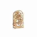 Wooden Mechanical Gear Model With Intricate Carved Design And Rotating Parts