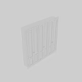 White Modern Minimalist Dresser With Multiple Doors And Sleek Design