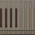 Modern Room Dividers Featuring Gold And Gray Metal Frames With Wooden Panels