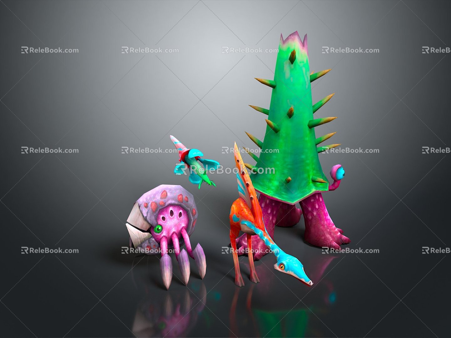 crab sea crab river crab hairy crab bread crab hermit crab big crab small crab marine animal fish 3d model