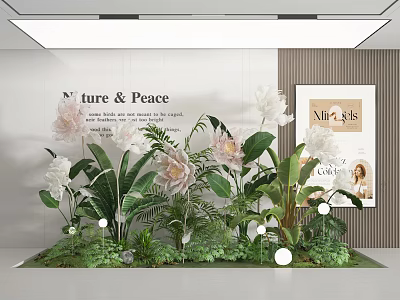 Modern Plant Green Plant Beauty Plant Beauty Plant Combination Plant Landscape Floriculture Large Floriculture Device Small Scene Plant Stack 3d model