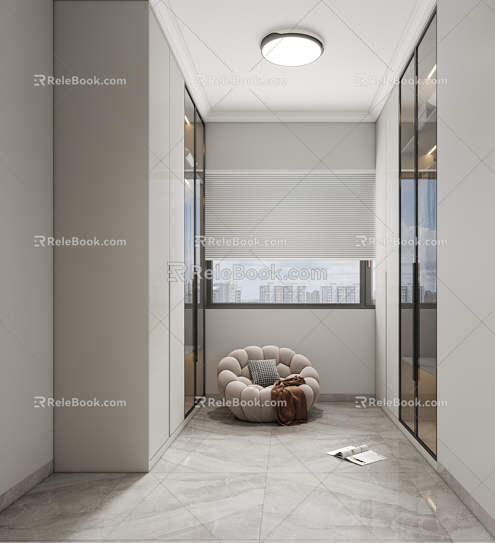 Modern Cloakroom 3d model