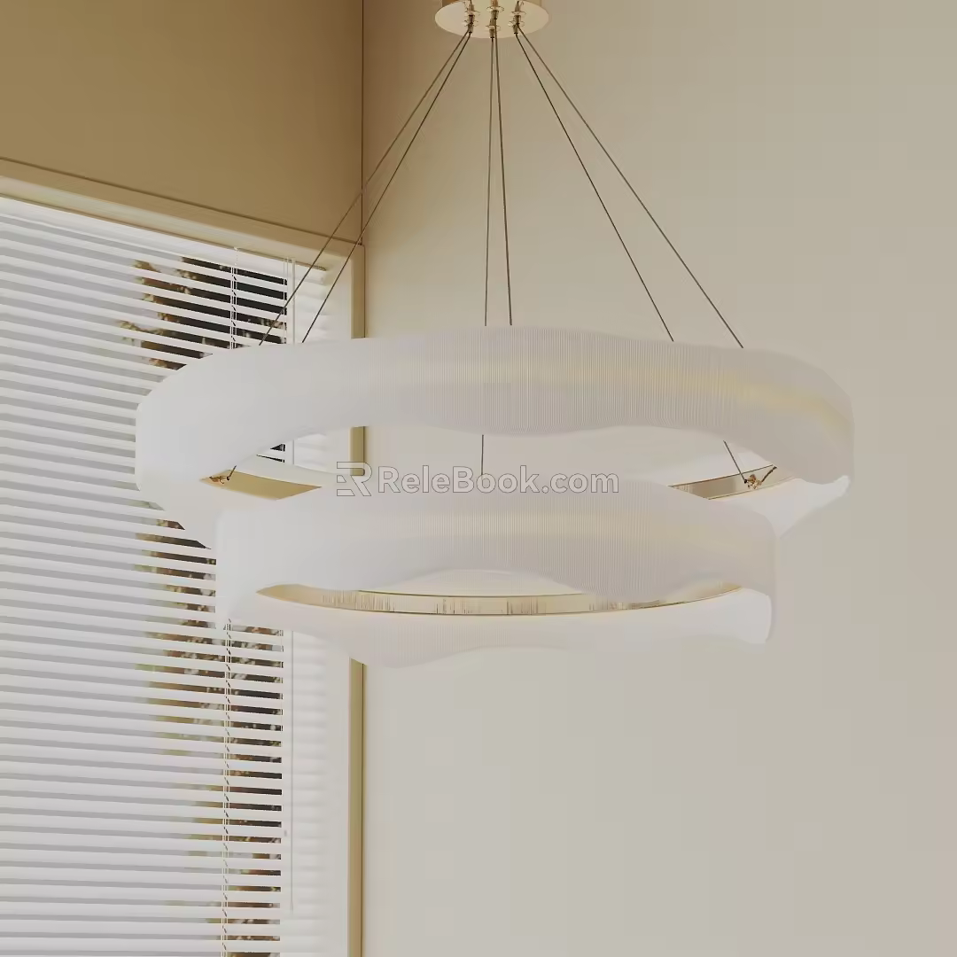 Modern chandelier 3d model