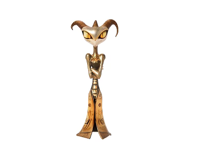 Small monster ornaments metal ornaments artwork exquisite ornaments 3d model