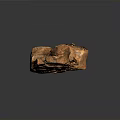 Reddish Brown Stone Sculpture Carving With Natural Texture And Irregular Shape Details