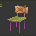 Sleek Modern Red Single Chair Design With Acrylic Seat Backrest And Metal Legs