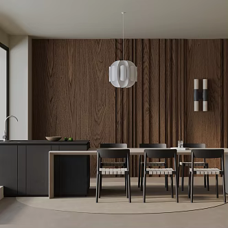 Modern dining table 3d model