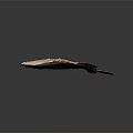 Aquatic Animal Flatfish With Brown Spotted Flat Body Orange Fins On Dark Background With Reflection