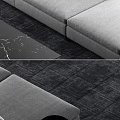 Modern Multi-Person Sofa Fabric Corner Sofa 3d model