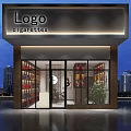 Modern Tobacco And Alcohol Store Interior With Well Organized Shelves Displaying Liquor And Tobacco Products