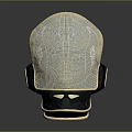 Futuristic Modern Helmet With Mesh Design Reflective Surface And Metallic Side Panel