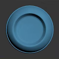 Blue Plastic Pet Bowl For Feeding Dogs And Cats At Home