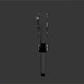 Modern Tactical Firearm With Black Metal Construction And Sleek Grip Design
