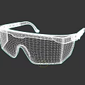 Protective Safety Goggles With Red Lenses And Black Frame Design