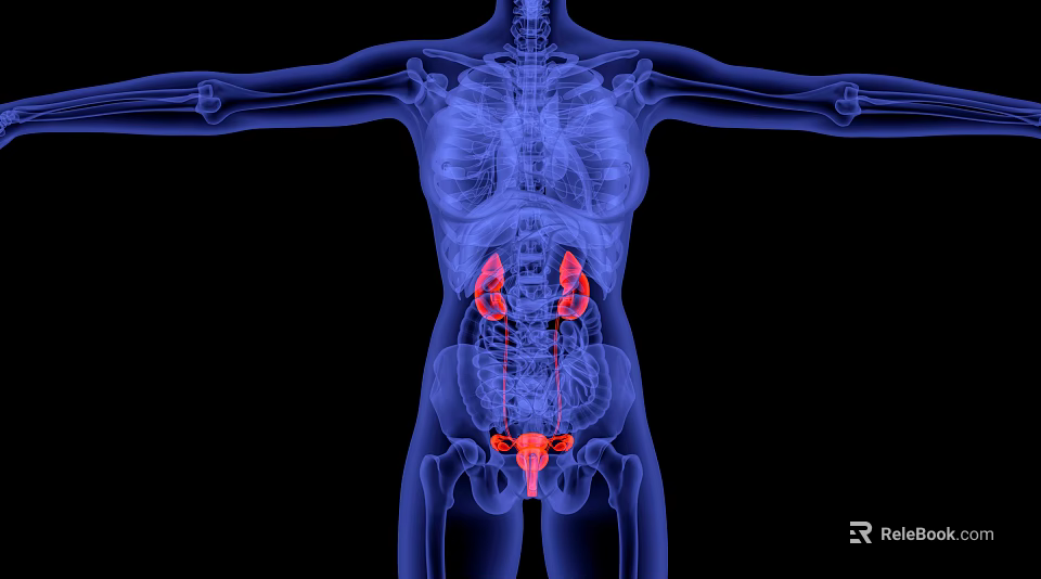 Advanced Medical Imaging Device For Human Anatomy Kidney Structure Visualization 3d model 