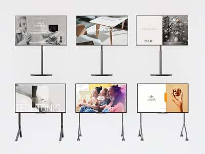 Modern TV Rack TV Screen Advertising Screen Advertising Rack Billboard Advertising Machine Advertising Poster Board Poster Rack TV Screen Display Screen 3d model