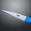 Digital Medical Thermometer With Digital Display White And Blue Design For Accurate Body Temperature Measurement