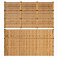 Bamboo Garden Fence With Natural Slats For Outdoor Privacy And Decoration