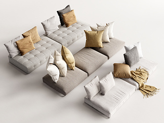 Modern Sofa Cushion Pillow Sofa Cushion 3d model