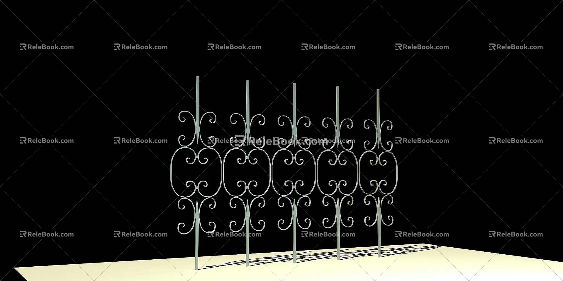 Railing 001 3d model