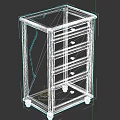 Traditional Wooden Entryway Side Cabinet with Multiple Drawers and Classic Design