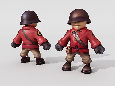 Modern Game Characters 3d model Modern Game Characters 3d model
