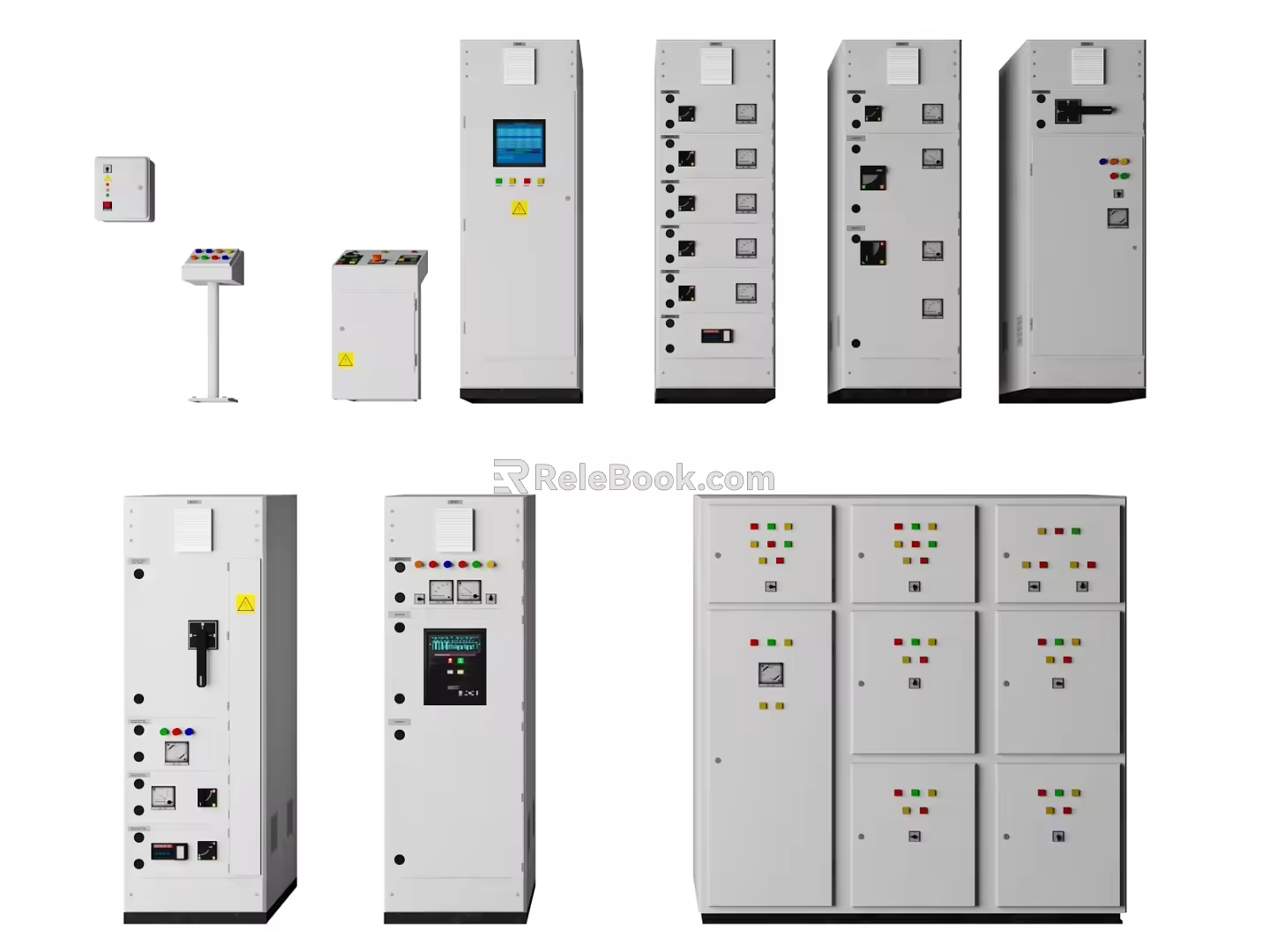 Control panel of control switch of machine room control cabinet 3d model