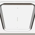 Modern Ceiling Design with Golden Frame LED Strip and Recessed Lights