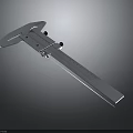Professional Silver Metal Vernier Caliper Precision Measuring Tool With Sliding Scale