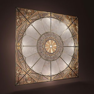 flower-cut window 3d model