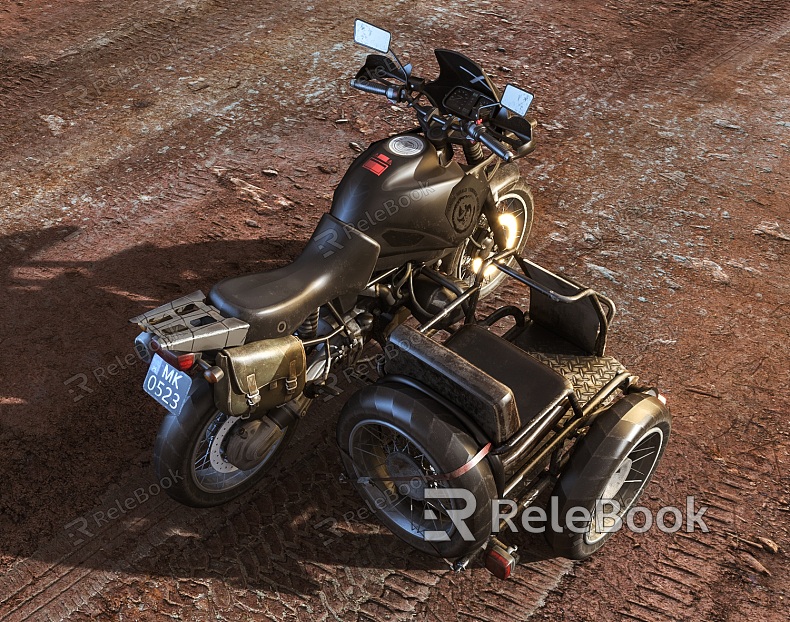 Modern motorcycle three-wheeled motorcycle model