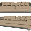 Modern double sofa 3d model