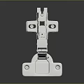 Stainless Steel Silver Metal Hinge With Screws For Furniture Cabinet Hardware