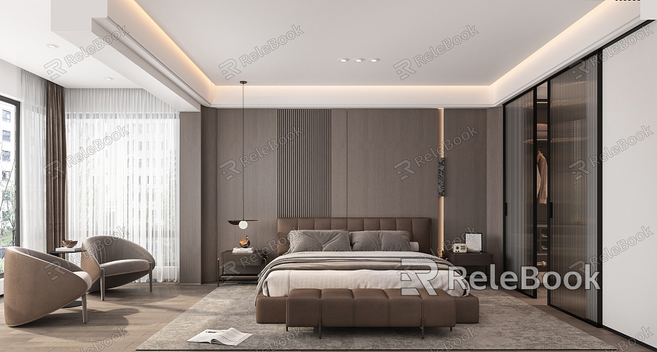 Modern Italian Home Bedroom model