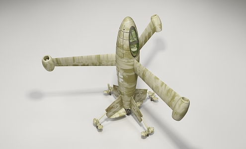 modern fighter aircraft 3d model