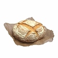 Modern Food Bread 3d model