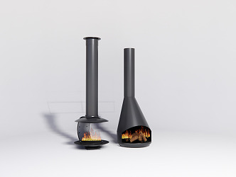 Modern stove 3d model