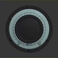Light Blue Cylindrical Industrial Equipment With Black Top And Cooling Vents