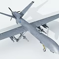 Smart Military Drone With Advanced Airframe Long Range Wings And Propulsion System 3d model