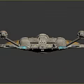 Futuristic Cosmic Spaceship Design For Interstellar Exploration And Space Travel