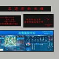 Water and Electricity Control Center Display Screens with System Login Equipment Status and Monitoring Interface